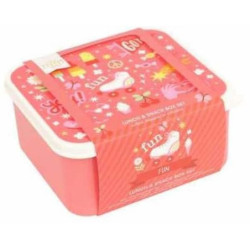 Coffret dejeuner et collation - Fun rose : chezlescanailles