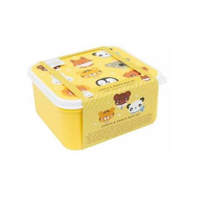 Coffret dejeuner et collation - Animaux amis : chezlescanailles