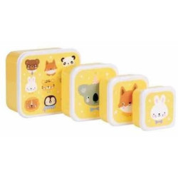 Coffret dejeuner et collation - Animaux amis : chezlescanailles