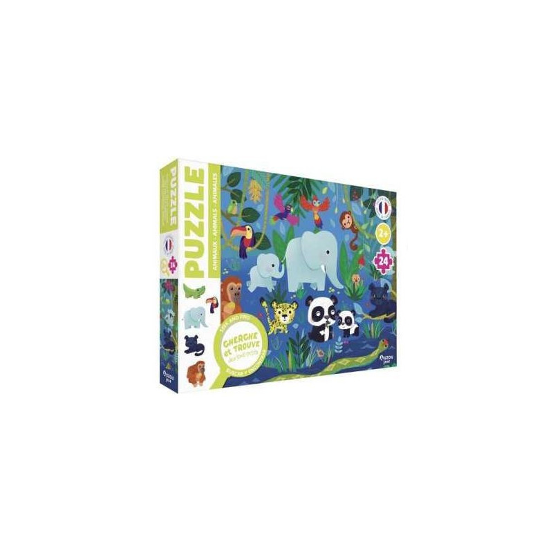 Puzzle cherche et trouvre des tout petits - Animaux : chezlescanailles