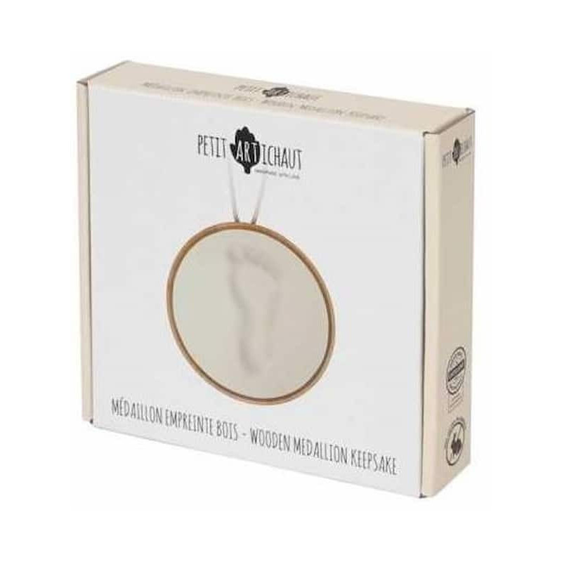 Medaillon empreinte bois : chezlescanailles