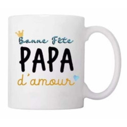 Mug - Bonne fete papa damour : chezlescanailles