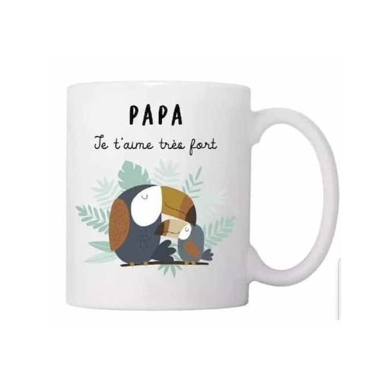 Mug - Motif toucan - papa : chezlescanailles Mug - Motif toucan - papa : chezlescanailles