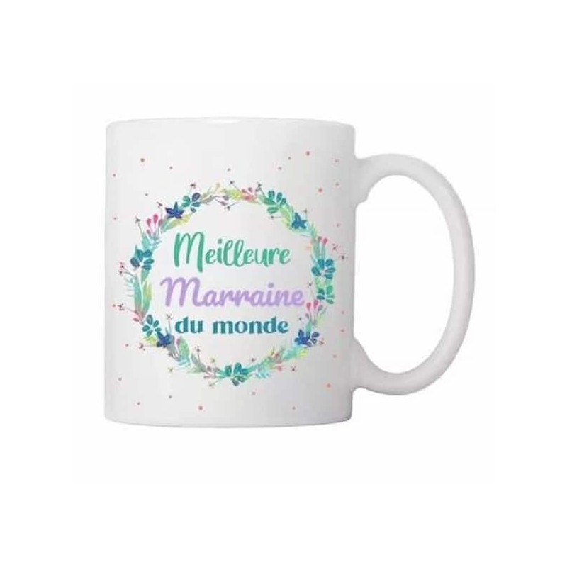 Mug - Meilleur Marraine du monde : chezlescanailles