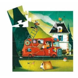 Le camion de pompier - puzzle : chezlescanailles