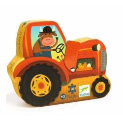 Le tracteur - puzzle : chezlescanailles