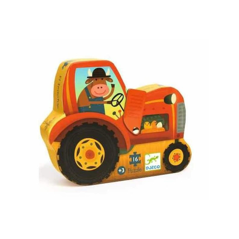 Le tracteur - puzzle : chezlescanailles