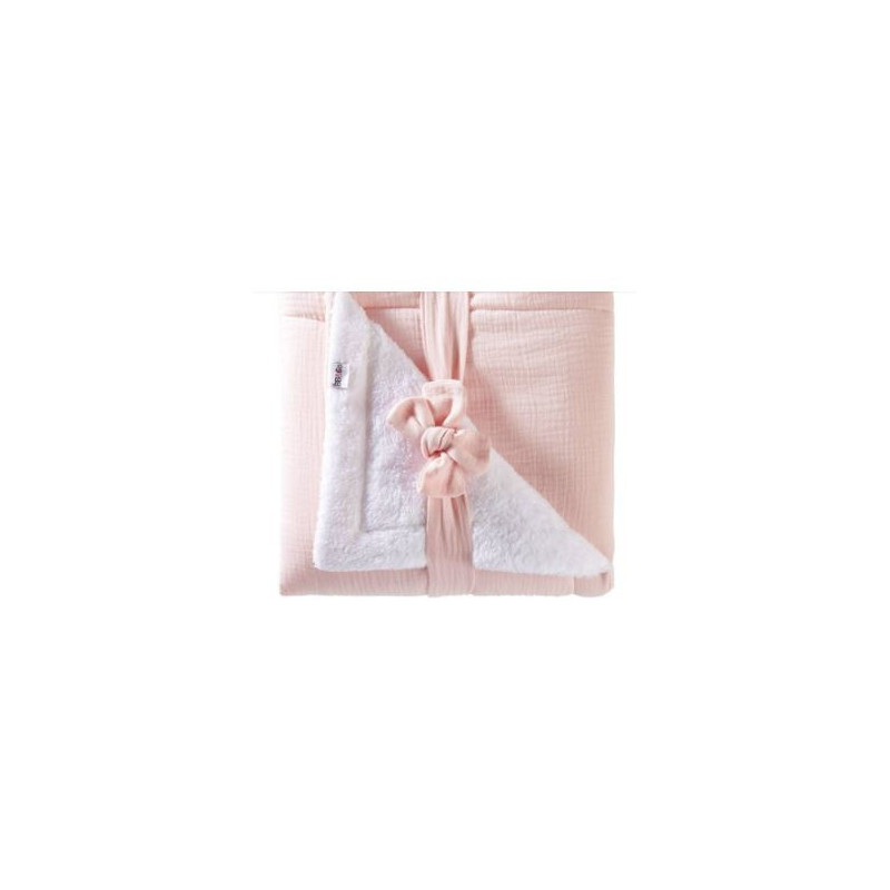 Couverture  peluche rose blush : chezlescanailles
