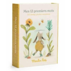 Cartes Mes 12 premiers mois Trois petits lapins : chezlescanailles