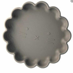 Assiette lion gris : chezlescanailles