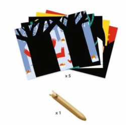 cartes a gratter animaux +18 mois : chezlescanailles