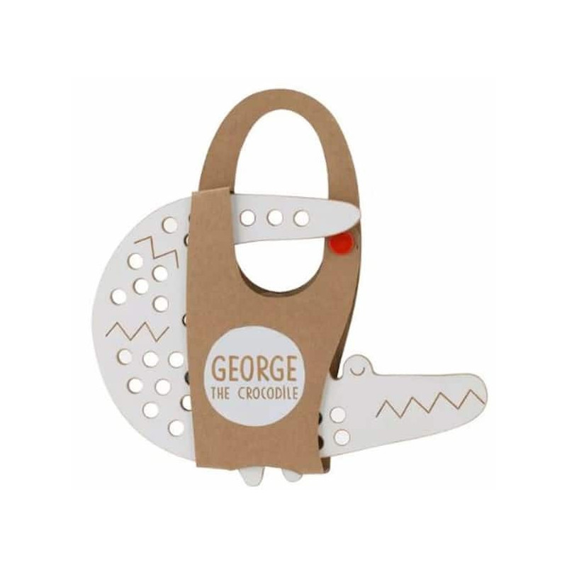 Animaux a lacer - George le croco : chezlescanailles