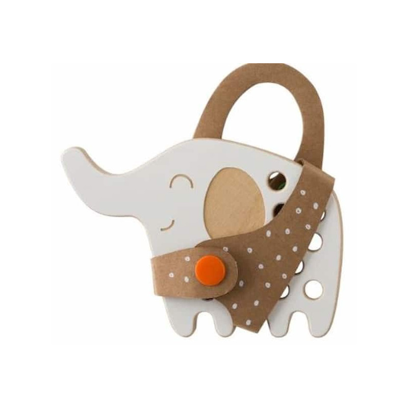 Animaux a lacer - petit elephant : chezlescanailles