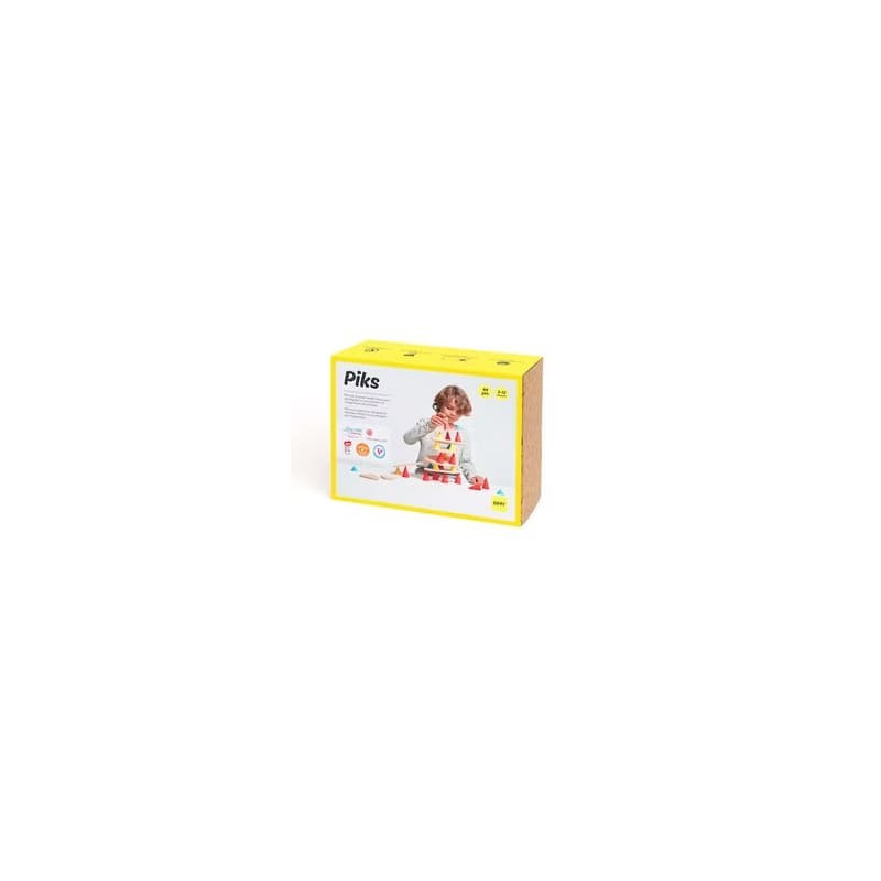 Jouet de construction ducatif en bois - Piks Medium Kit-chezlescanailles