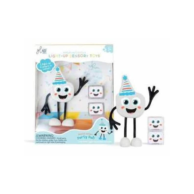 Personnage + 2 cubes lumineux - Blanc : chezlescanailles