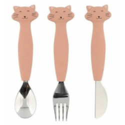 Couverts en silicone trio - Mr Chat : chezlescanailles