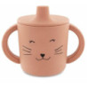 Tasse dapprentissage en silicone - Mrs Chat : chezlescanailles