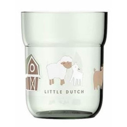 Verre vert  250 ml - Little farm : chezlescanailles