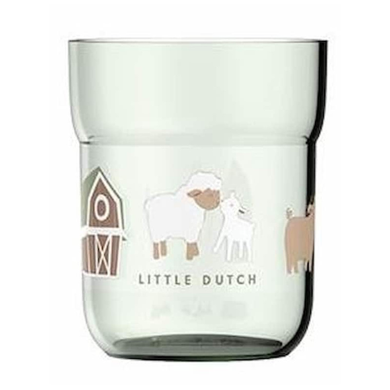 Verre vert 250 ml - Little farm : chezlescanailles Verre vert 250 ml - Little farm : chezlescanailles