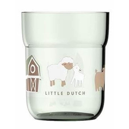 Verre vert  250 ml - Little farm : chezlescanailles