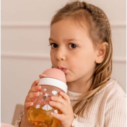 Tasse d\'apprentissage paille - Flowers et Butterflies : chezlescanailles