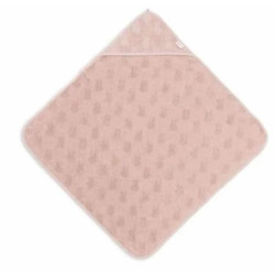 Cape de bain rose Miffy jacquard rose : chezlescanailles