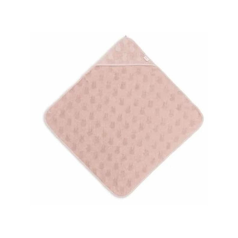 Cape de bain rose Miffy jacquard rose : chezlescanailles
