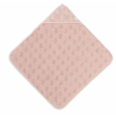Cape de bain rose Miffy jacquard rose : chezlescanailles