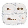 Assiette compartiments herisson : chezlescanailles