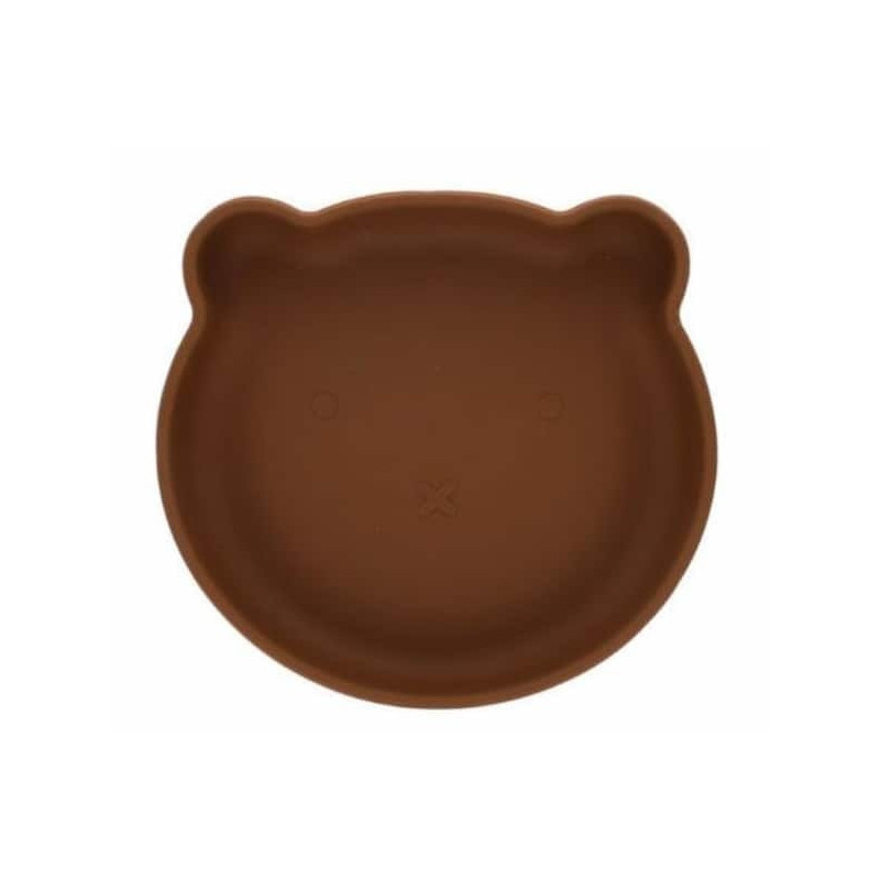 Assiette ours silicone ventouse camel : chezlescanailles Assiette ours silicone ventouse camel : chezlescanailles