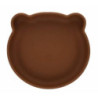 Assiette ours silicone ventouse camel : chezlescanailles