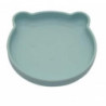 Assiette ours silicone bleu ciel : chezlescanailles 