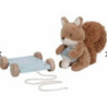 Peluche à tirer cureuil - forest friends : chezlescanailles