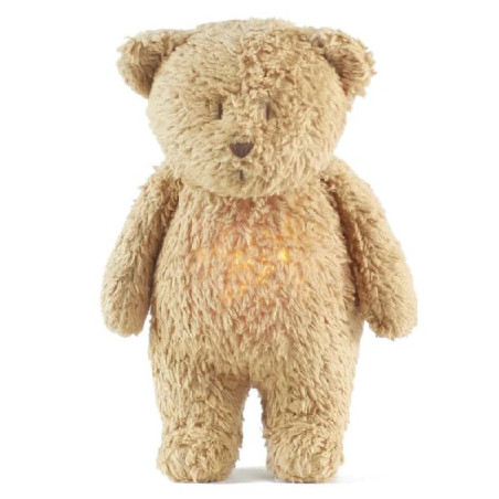 Peluche Lumiere-Sons Ours Organique Moonie Cappuccino-chezlescanailles