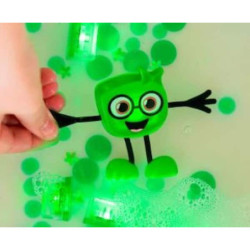 Personnage + 2 cubes lumineux - vert : chezlescanailles