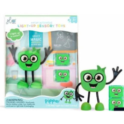 Personnage + 2 cubes lumineux - vert : chezlescanailles