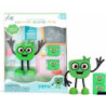 Personnage + 2 cubes lumineux - vert : chezlescanailles