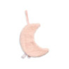 Doudou attache sucette Lune pale pink-chezlescanailles