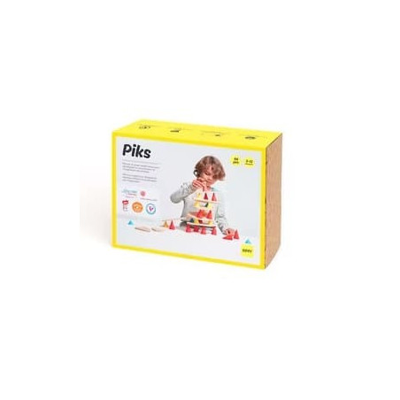 Jouet de construction ducatif en bois - Piks Medium Kit-chezlescanailles