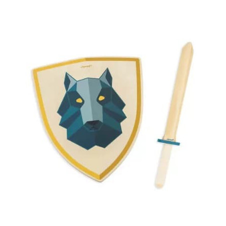 Set Bouclier et Epee du Chevalier Loup-chezlescanailles