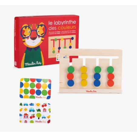 Le labyrinthe des couleurs  - les popipop - chezlescanailles