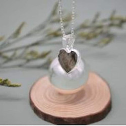 Bola de grossesse Coeur labradorite : chezlescanailles