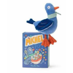 Poupée hochet pigeon Michel - Puce et Pilou : chezlescanailles