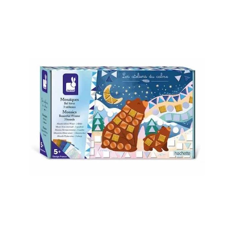 Mosaic belle hiver - 3 tableaux : chezlescanailles