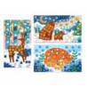 Mosaic belle hiver - 3 tableaux : chezlescanailles