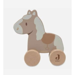 Cheval en bois  roulette : chezlescanailles