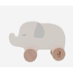 Elephant en bois  roulette : chezlescanailles 