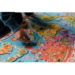 Puzzle manetique monde : chezlescanailles