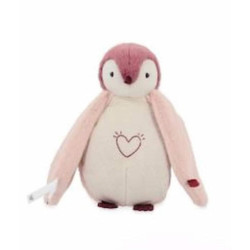 Peluche veilleuse manchot - Rose : chezlescanailles