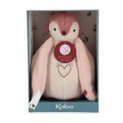 Peluche veilleuse manchot - Rose : chezlescanailles